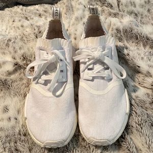 White adidas NMD boost 7.5 mens, 9 womens